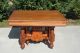 Fine Victorian Solid Oak Dining Table W Leaf Scroll & Bead Carvings Circa 1900 1800-1899 photo 5