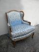 French Country Carved Living Room Wing Chair 2686 Post-1950 photo 1