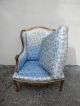 French Country Carved Living Room Wing Chair 2686 Post-1950 photo 7