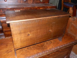 Adorable Little Antique Country Blanket Box 
