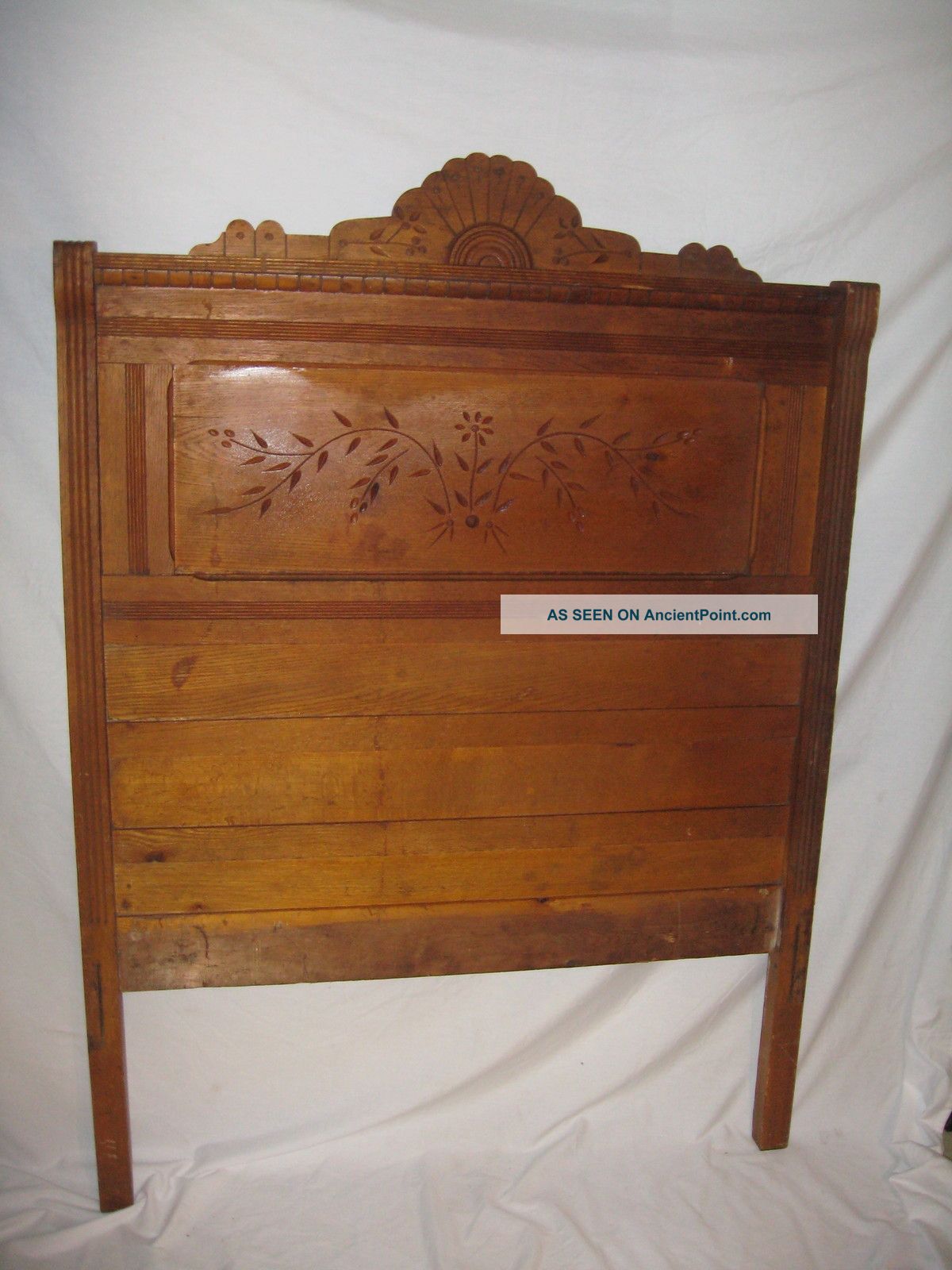 1870 Antique Eastlake Walnut Bed Flat Price Of $199) Free Pickup 1800-1899 photo