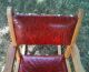 Vintage Child ' S Wood And Vinyl Rocker Rocking Chair From Canada 1900-1950 photo 4