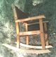 Vintage Child ' S Wood And Vinyl Rocker Rocking Chair From Canada 1900-1950 photo 5
