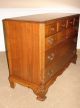 Antique Mahogany Dresser Chest,  Ca 1940 ' S,  Crotch Mahogany,  Very Clean Other photo 5