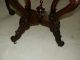 Fancy Antique Victorian Marble Turtle Top Parlour Table W/amazing Carved Base 1800-1899 photo 7