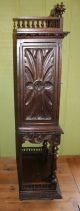 French Antique Heavily Carved Brittany Cabinet / Cupboard.  Made From Oak. 1800-1899 photo 3