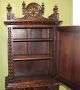 French Antique Heavily Carved Brittany Cabinet / Cupboard.  Made From Oak. 1800-1899 photo 7