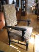Antique Victorian Big Man Kings Arm Chair Metal Castors 1800-1899 photo 3