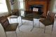 Mid Century Milo Baughman Style Dining Set With Table And Four Chairs Post-1950 photo 5