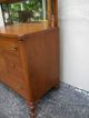 Early 1900 ' S Ball Claw Feet Oak Buffet With Mirror 873 1900-1950 photo 2