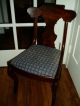 Adorable Antique Burled Walnut Vanity Chair W/scrolled Back 1900-1950 photo 1