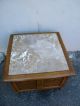 Mid Century Marble Top Low Side / End / Night Table Post-1950 photo 5