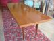 40 ' S 50 ' S Vintage Deco Modern Walnut Dining Table Long Work Bench 1900-1950 photo 4