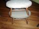 Pair Antique 19th Century American Federal Bamboo Windsor Stools Signed Bartlett 1800-1899 photo 3