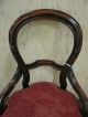 Antique Victorian Era Balloon Back Chair W/ Faux Rosewood Finish 1800-1899 photo 2