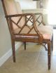 Vintage Chinese Chipendale Faux Bamboo Wood Armchair - Backpad Can Be Removed 1900-1950 photo 1