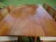 Solid Walnut Mid Century Drop Leaf Table,  6 Cane Back Chairs & 2 Hidden Benches Post-1950 photo 2