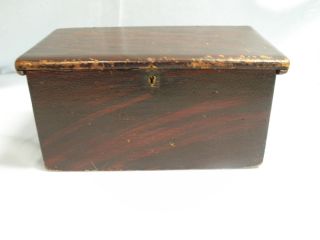 Antique Grained Document Box Pennsylvania photo