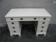 Mahogany Painted Off White Beige Writing / Office Desk 1852 1900-1950 photo 1