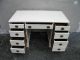 Mahogany Painted Off White Beige Writing / Office Desk 1852 1900-1950 photo 5
