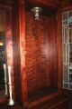 Antique Arts And Crafts Leaded Stained Glass Back Bar Circa 1900 Mohogony Finish 1900-1950 photo 7