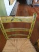 Pair,  Antique Mustard Painted Hitchcock Chairs,  C.  1840 - 60 1800-1899 photo 2