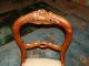Gorgeous Antique Rose Carved Balloon Back Chair Glowing Natural Patina 1800-1899 photo 1