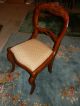 Gorgeous Antique Rose Carved Balloon Back Chair Glowing Natural Patina 1800-1899 photo 2