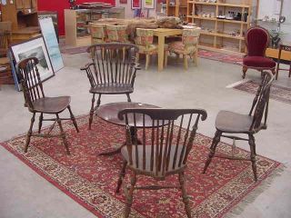 Set Of 4 Vintage Chairs In Good Condition photo