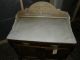 Antique Marble Top Vanity Washstand Washbasin Commode 1900-1950 photo 5