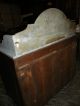 Antique Marble Top Vanity Washstand Washbasin Commode 1900-1950 photo 6