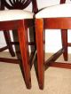 Ethan Allen Vintage Mahogany Shield Back Dining Room Chairs,  Six,  New Upholstery Other photo 9
