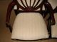 Ethan Allen Vintage Mahogany Shield Back Dining Room Chairs,  Six,  New Upholstery Other photo 4