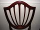Ethan Allen Vintage Mahogany Shield Back Dining Room Chairs,  Six,  New Upholstery Other photo 7