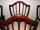 Ethan Allen Vintage Mahogany Shield Back Dining Room Chairs,  Six,  New Upholstery Other photo 8