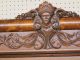 Antique Tiger Oak Full Size Bed Hand Carved Circa 1910 Refinished And Restored 1900-1950 photo 3