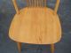 48829 Solid Oak Tile Top Table With 6 Side Chairs Chair S Post-1950 photo 5