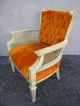 French Painted Tufted Side Chair With Caning 1823 Post-1950 photo 4