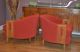New Knoll Fabric Mid Century Modern Hollywood Regency Club Chairs James Mont Post-1950 photo 3