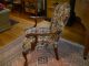 Antique Victorian Carved Arm Chair - Upholstered 1800-1899 photo 2