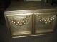 Hollywood Regency Silver End Table Cabinet Post-1950 photo 2