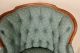 Pair Of French Louis Xv Antique Tufted Barrel Or Wing Back Bergere Arm Chairs 1800-1899 photo 10