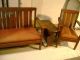 Antique Mission Couch And Chair Set 