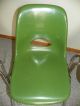Lot Set 4 Vtg Green Krueger Fiberglass Shell Chair Retro Eames Era 60s 70s Post-1950 photo 4