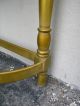 Mid Century Half - Moon Console Table With Mirror Painted In Antique Gold 998 Post-1950 photo 10