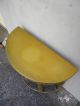Mid Century Half - Moon Console Table With Mirror Painted In Antique Gold 998 Post-1950 photo 6