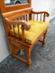 Tall Country Maple Hall Tree / Bench By The Tell City Chair Co.  2694 1900-1950 photo 9