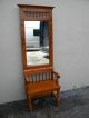 Tall Country Maple Hall Tree / Bench By The Tell City Chair Co.  2694 1900-1950 photo 2