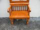 Tall Country Maple Hall Tree / Bench By The Tell City Chair Co.  2694 1900-1950 photo 6