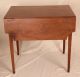 Antique 19th Century American Federal Mahogany Pembroke Side Hall Console Table 1800-1899 photo 9